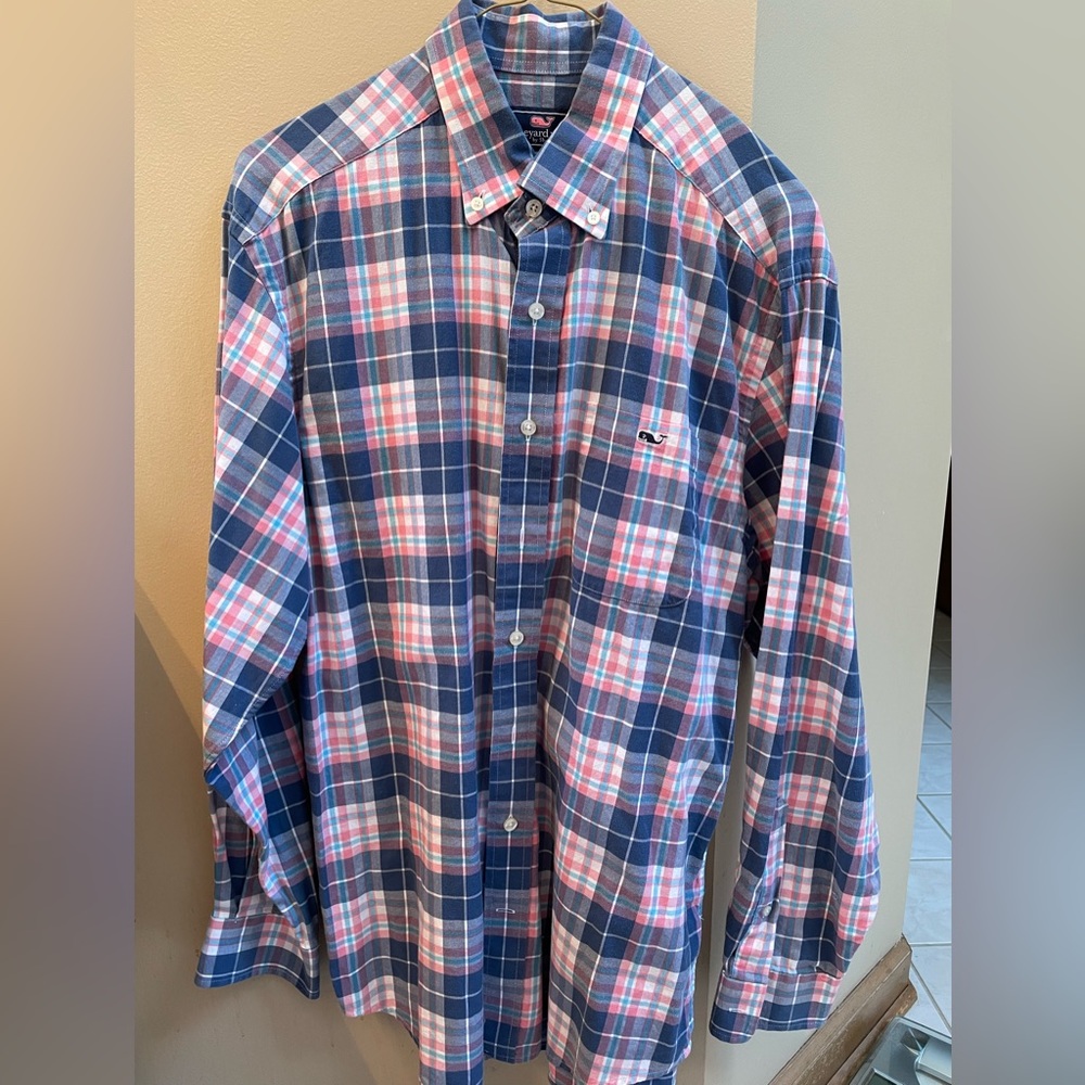 Vineyard Vines Navy Button Down